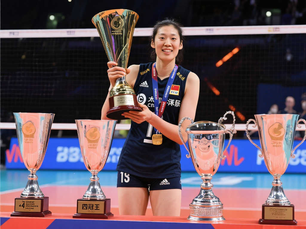 30岁朱婷加冕四冠王🏆三度问鼎欧冠&生涯23冠 本赛季横扫四大冠军